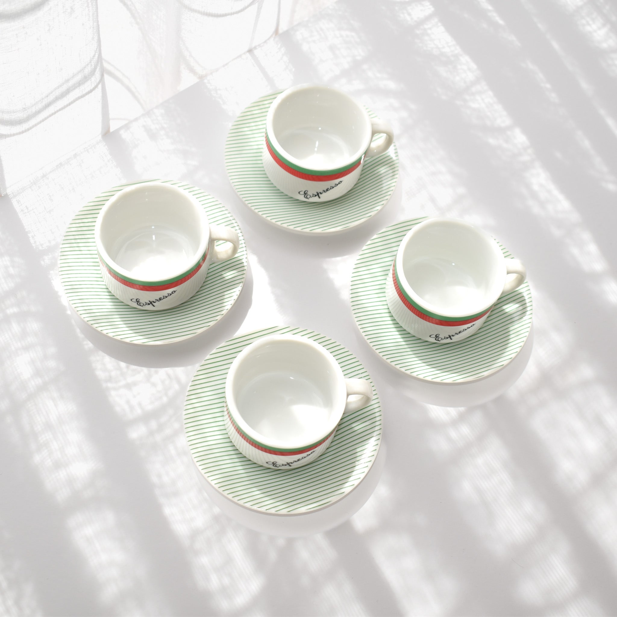 Striped Espresso Cups
