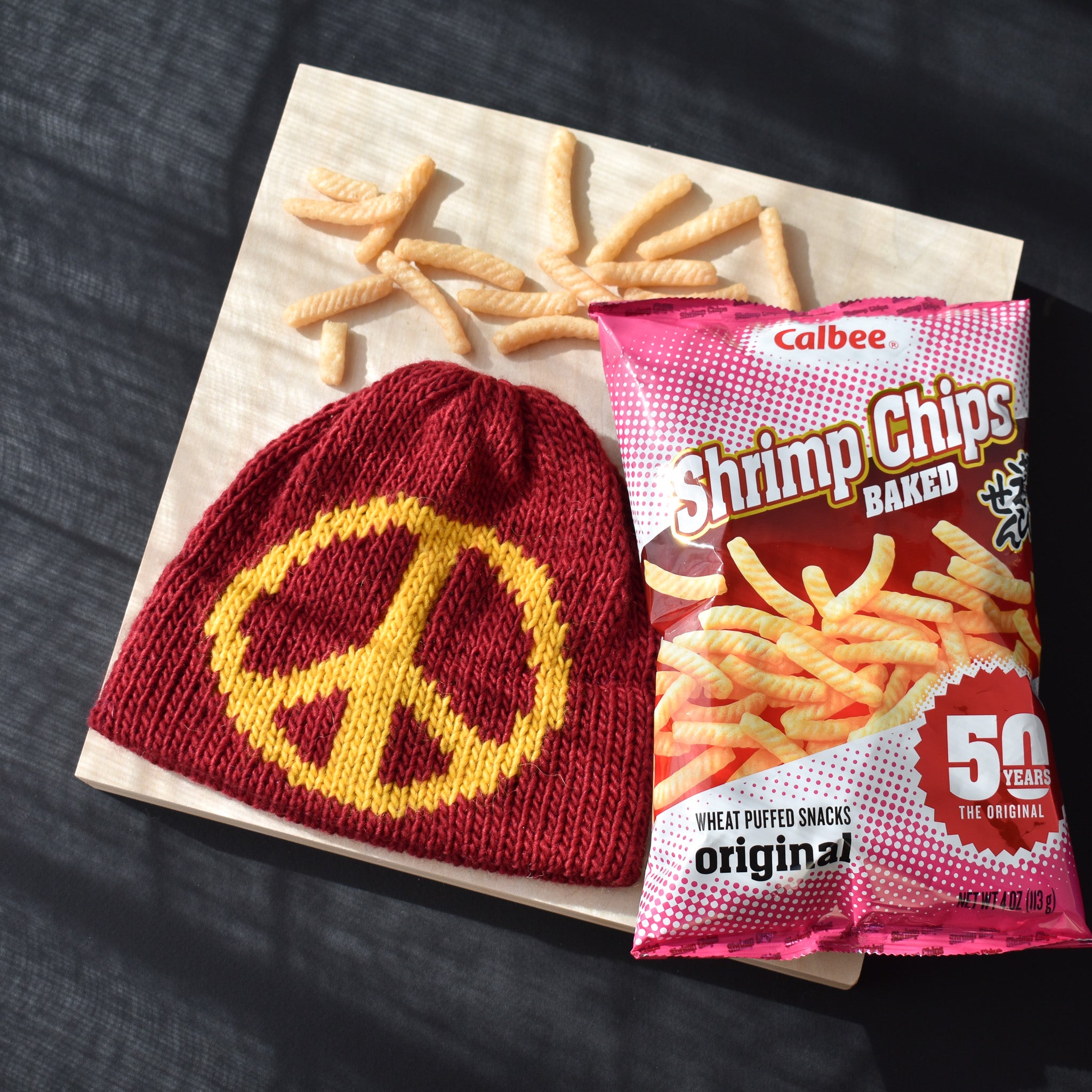 Calbee Shrimp Chips Beanie