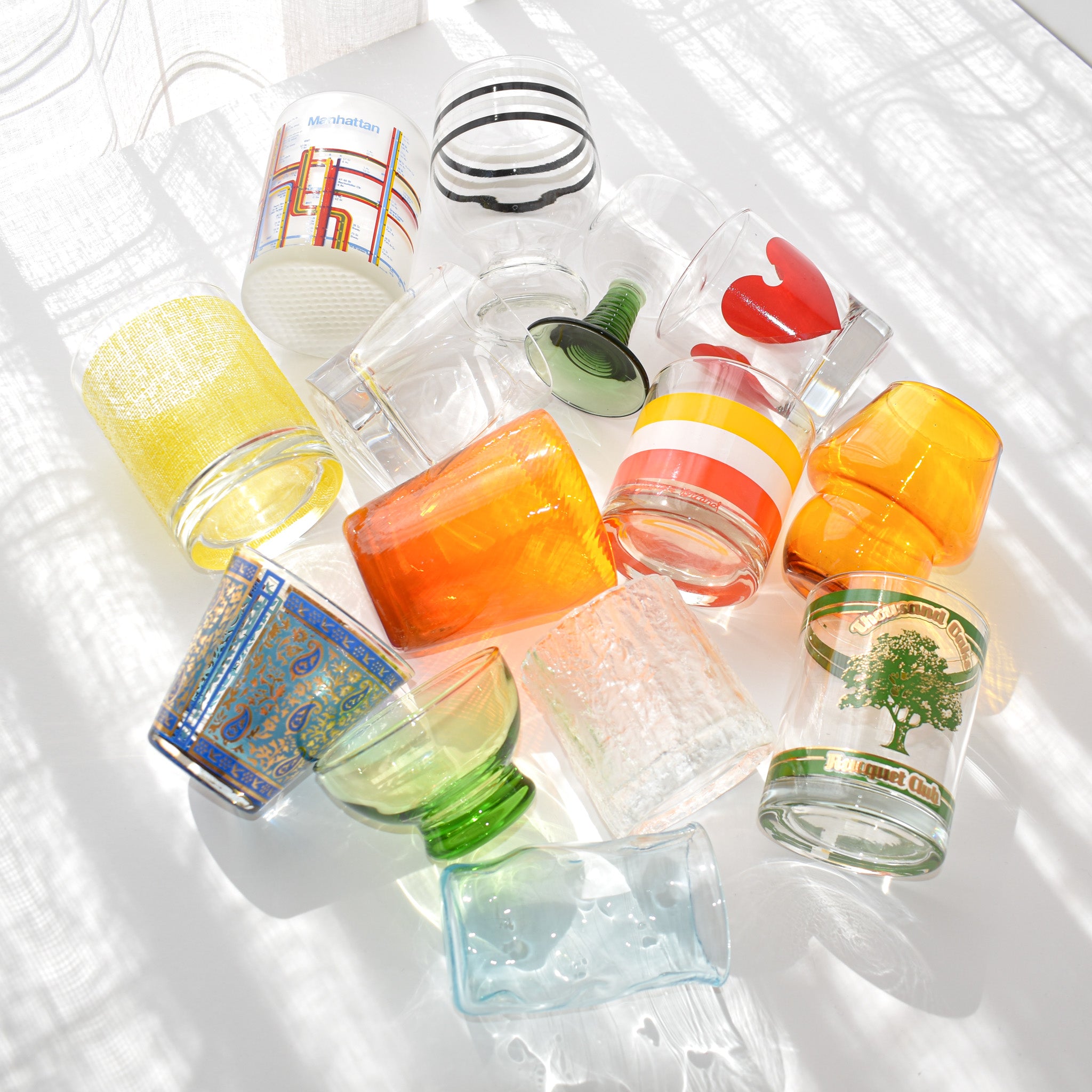 Archimide Seguso Pinched Glasses