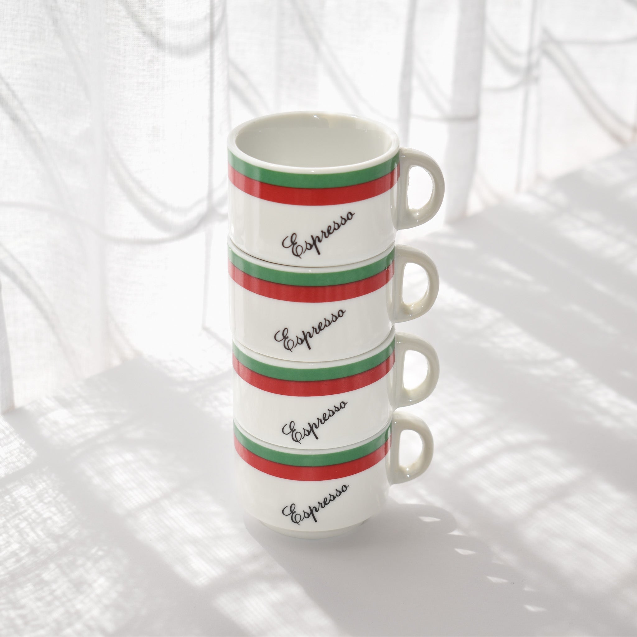 Striped Espresso Cups